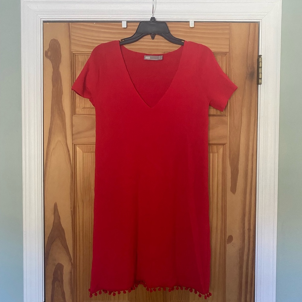 Red ASOS dress